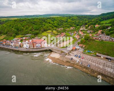 Sandsend merveilleux près de Whitby, dans le Yorkshire du Nord Banque D'Images