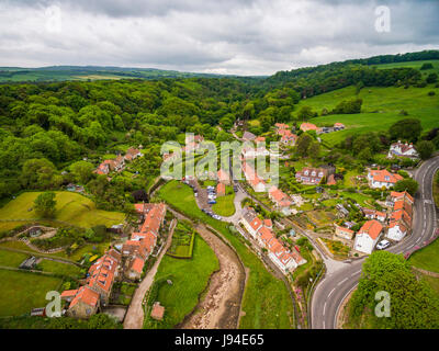 Sandsend merveilleux près de Whitby, dans le Yorkshire du Nord Banque D'Images
