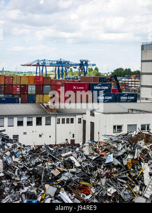 Ferrailles à Mannheim, Allemagne Banque D'Images