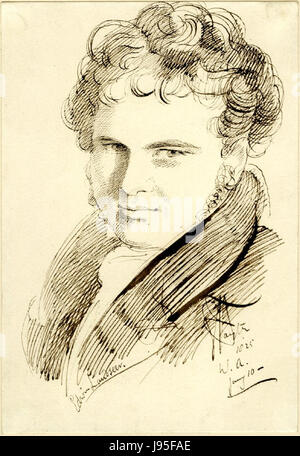 Portrait de Sir Edwin Henry Landseer par George Hayter 1825 Banque D'Images