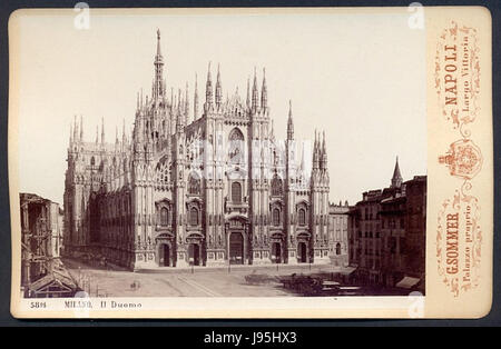Sommer, Giorgio (1834 1914) n. 5811 MILAN, Il Duomo Banque D'Images