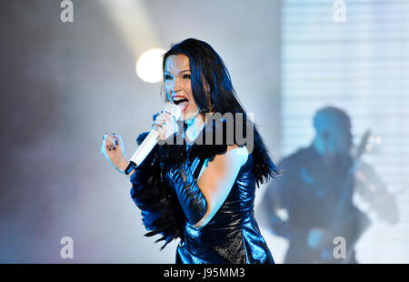 Pilsen, République tchèque. 06Th Juin, 2017. La chanteuse finlandaise Tarja Turunen effectue au sein du Metalfest Open Air 2017 à Pilsen, République tchèque le 3 juin 2017. Photo : CTK Miroslav Chaloupka/Photo/Alamy Live News Banque D'Images