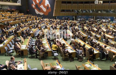 New York, NY, USA. 5 juin, 2017. La conférence océanique à l'Organisation des Nations Unies à New York le 5 juin 2017. Crédit : Michael Brochstein/ZUMA/Alamy Fil Live News Banque D'Images