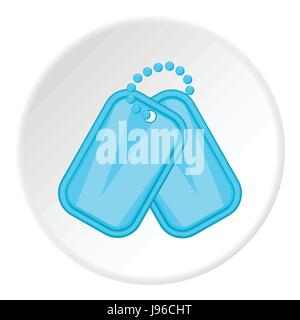 L'insigne de l'armée, l'icône de style cartoon Illustration de Vecteur