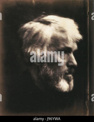 Profil de Thomas Carlyle, par Julia Margaret Cameron Banque D'Images