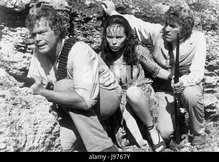 Les SEIGNEURS DE L'ATLANTIDE UK/USA 1978 Kevin Connor DOUG MCCLURE (Greg Collinson), LEA BRODIE (Delphine), PETER GILMORE (Charles Aitken) Régie : Kevin Connor Banque D'Images