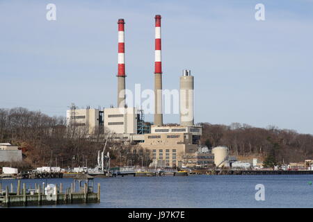 Port Jefferson Harbor, Long island New York Banque D'Images