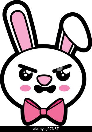 Bunny kawaii cartoon Illustration de Vecteur