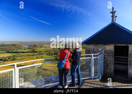 La France, Cher , Sancerre, panorama depuis le sommet de la tour des fiefs Banque D'Images