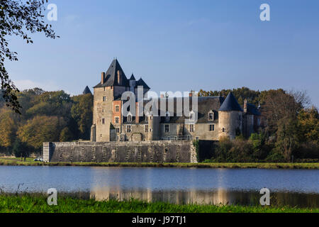 France, Berry, cher, la Chapelle-d'Angillon, la Chapelle-d'Angillon château Banque D'Images