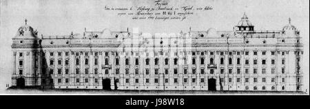 La Hofburg, Innsbruck après sa reconstruction baroque en 1770 Banque D'Images