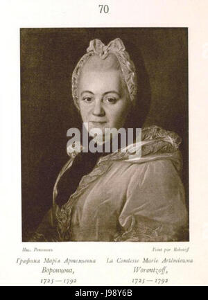 RusPortraits v3 170 Maria Artem'Vorontsova sergueïevna, 1780 1836 Banque D'Images