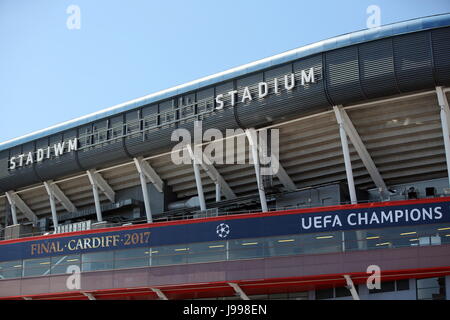 Le Stade National du Pays de Galles (aka Principauté Stadium) Banque D'Images