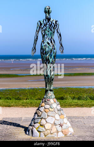 'Voyager' statue en bronze sculpture par Linda Brunker, commandé par le conseil du comté de Meath, 2004 Banque D'Images