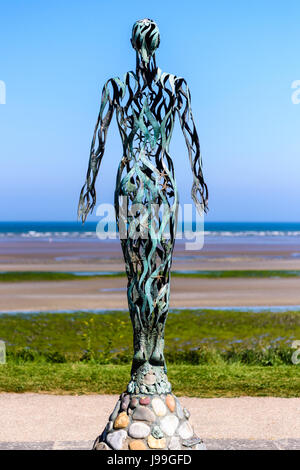 'Voyager' statue en bronze sculpture par Linda Brunker, commandé par le conseil du comté de Meath, 2004 Banque D'Images