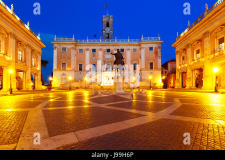 Capitole square sur colline du Capitole, Rome, Italie Banque D'Images