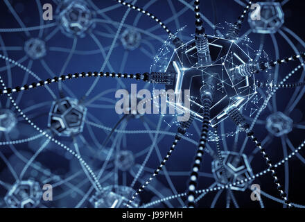 Réseau de neurones artificiels Banque D'Images