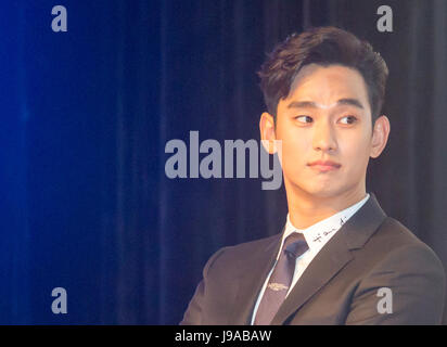 Kim Soo-hyun, le 31 mai 2017 : acteur sud-coréen Kim Soo-hyun assiste à une vitrine pour promouvoir son nouveau film, 'Real' à Séoul, Corée du Sud. Credit : Lee Jae-Won/AFLO/Alamy Live News Banque D'Images