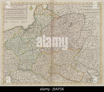 Nieuwe en beknopte atlas main 1754 UB Uni Radboud Nijmegen 209718609007 Poolen Banque D'Images