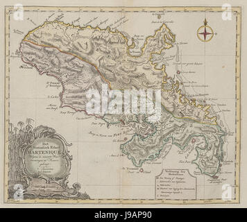 Nieuwe en beknopte atlas main 1754 UB Uni Radboud Nijmegen 209718609 109 Martenique Banque D'Images