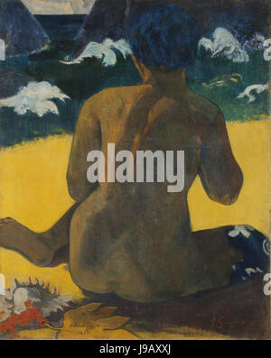Vahine no te miti (femme a la mer) Paul Gauguin Banque D'Images