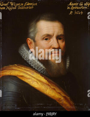 Portret van Willem Lodewijk, Graaf van Nassau, bijgenaamd in het Fries 'us heit" (onze vader) Rijksmuseum SK 525 Banque D'Images