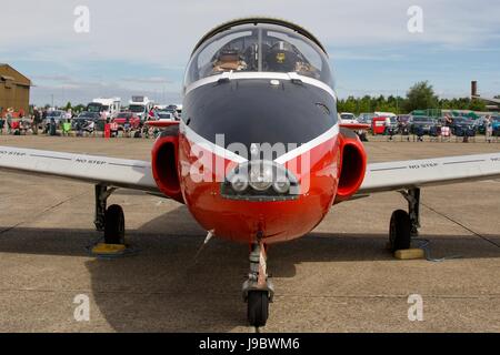 Jet Provost en exposition statique à l'Imperial War Museum Duxford Banque D'Images