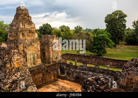 Royal khmer ancien ville d'Angkor au Cambodge. Destination de voyage en Asie avec d'anciennes ruines Banque D'Images