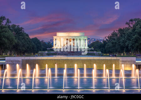 Washington DC, USA au Lincoln Memorial. Banque D'Images