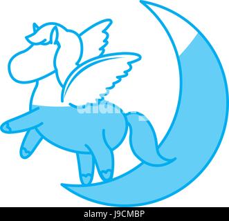 De belles ailes Cheval poney poulain toy vector illustration Illustration de Vecteur