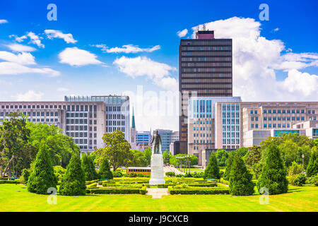 Baton Rouge, Louisiane, Etats-Unis skyline de Louisiana State Capitol. Banque D'Images