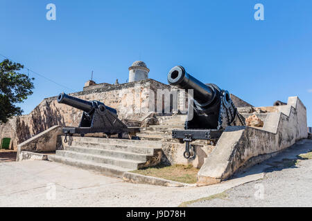 Le Castillo de Jagua, fort érigé en 1742 par le roi Philippe V d'Espagne, près de Cienfuegos, Cuba, Antilles, Caraïbes Banque D'Images