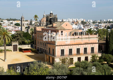 Palacio de Villavicencio à l'intérieur de l'Alcazar, Jerez de la Frontera, province de Cadiz, Andalousie, Espagne, Europe Banque D'Images