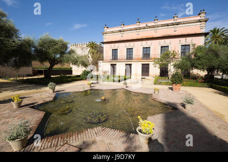 Palacio de Villavicencio à l'intérieur de l'Alcazar, Jerez de la Frontera, province de Cadiz, Andalousie, Espagne, Europe Banque D'Images