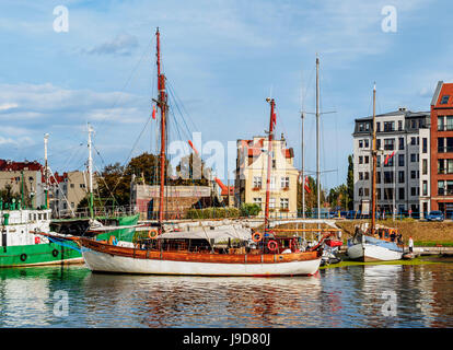 Marina Gdansk, Vieille Ville, Gdansk, en voïvodie de, Pologne, Europe Banque D'Images