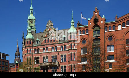 Speicherstadt, Hambourg, Allemagne, Europe Banque D'Images