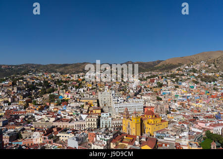 La ville de Guanajuato, funiculaire, Site du patrimoine mondial de l'UNESCO, le Mexique, l'Amérique du Nord Banque D'Images