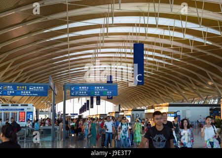 L'Aéroport International de Pudong de Shanghai, Chine Banque D'Images