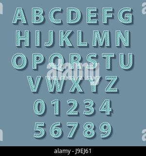 Alphabet style rétro. Concept illustration vectorielle. Illustration de Vecteur
