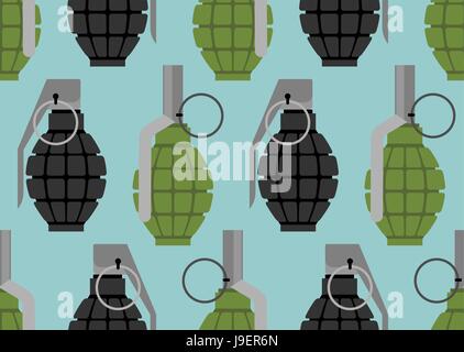 Grenade à main motif transparent. Sous-munitions militaires de texture. La guerre d'accessoire. Illustration de Vecteur