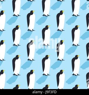 Pingouins. transparente Les animaux de l'Arctique la texture. Oiseaux de l'Antarctique fond. troupeau d'animaux au Pôle Nord Illustration de Vecteur