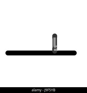 Baton police isolés. Arme accessoire fond policier Illustration de Vecteur