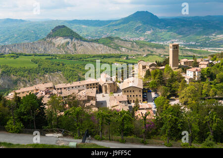 Vieille ville médiévale de San Leo dans les régions des Marches en Italie à côté de Rimini Banque D'Images