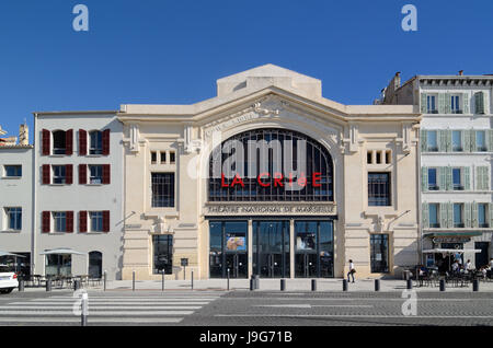 Théâtre Théâtre La Criée ou sur le quai ou à quai du vieux port ou Vieux Port Marseille ou Marseille France Banque D'Images