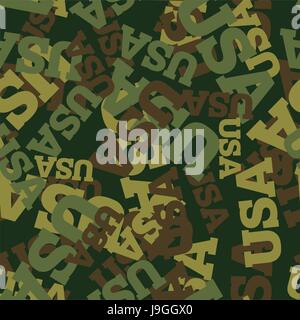 Camouflage militaire USA. Protecteur américain modèle transparent. Soldat de l'armée de la texture pour vêtements. Ornement pour Hunter. Kaki ornement Patriot Illustration de Vecteur