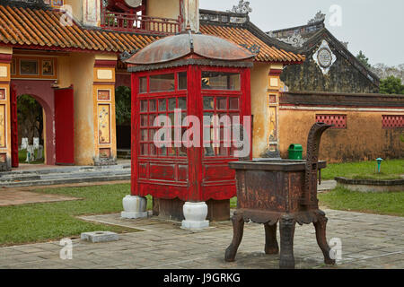 Pour Mieu Temple complexe historique, Hue Citadel (cité impériale), la teinte, la côte centrale du nord du Vietnam, Banque D'Images