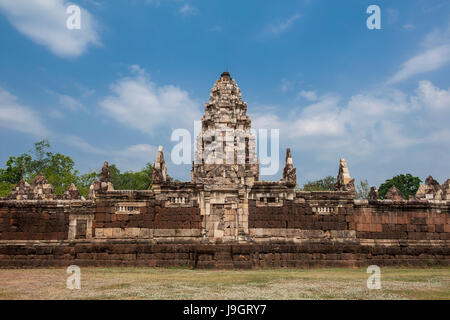 Temple de Sdok Kok Thom est une 11e siècle temple khmer dans Sa Kaeo Province, Thailand Banque D'Images