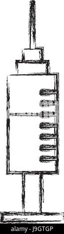 Seringue médicale en plastique Illustration de Vecteur