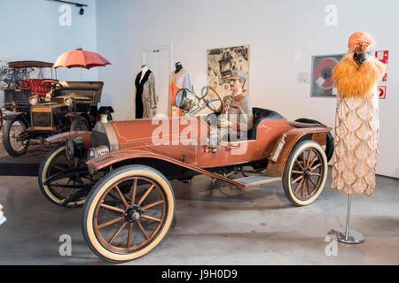 1912 Hupmobile. Musée de l'automobile de Málaga, Andalousie, espagne. Banque D'Images