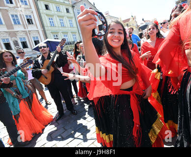 Prague, République tchèque. 09Th Juin, 2017. Le festival Khamoro mondiale des Roms, Prague, République tchèque le 2 juin 2017. Credit : Katerina Sulova/CTK Photo/Alamy Live News Banque D'Images